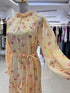 Summer Floral Print Long Sleeves Long Maxi Dresses